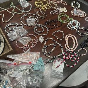 Lot Of 45 PCS Of Hand Made Jewelry!! New